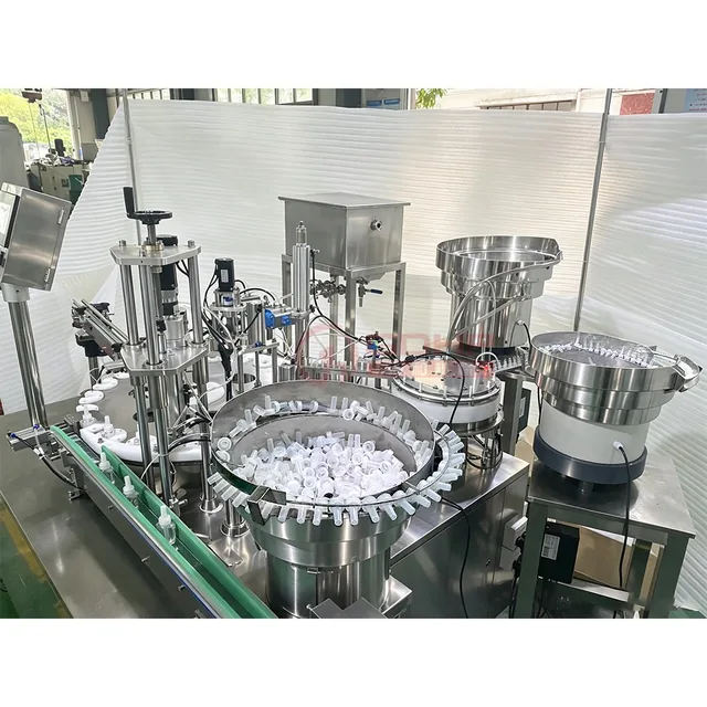 精油、蚊香液,香熏集理盖理塞灌装带棉芯组装压塞一体机产品图5